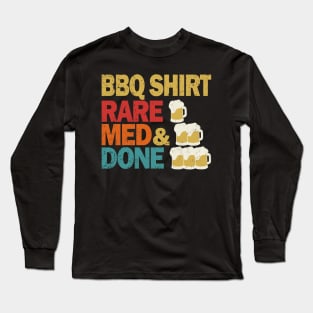 Funny Beer Drinking & Grilling BBQ Timer Grill Barbecue Long Sleeve T-Shirt